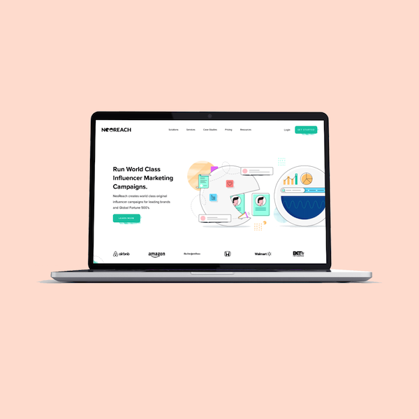 Creative website design with strategic visual hierarchy and conversion focus