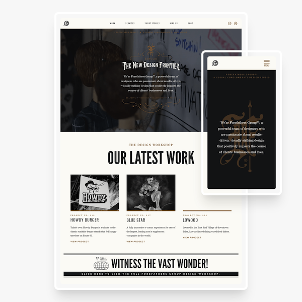 Service business website design with lead generation optimization