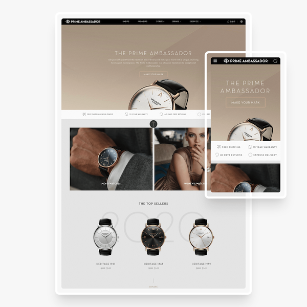 Custom website design tailored for specific business needs and target audience