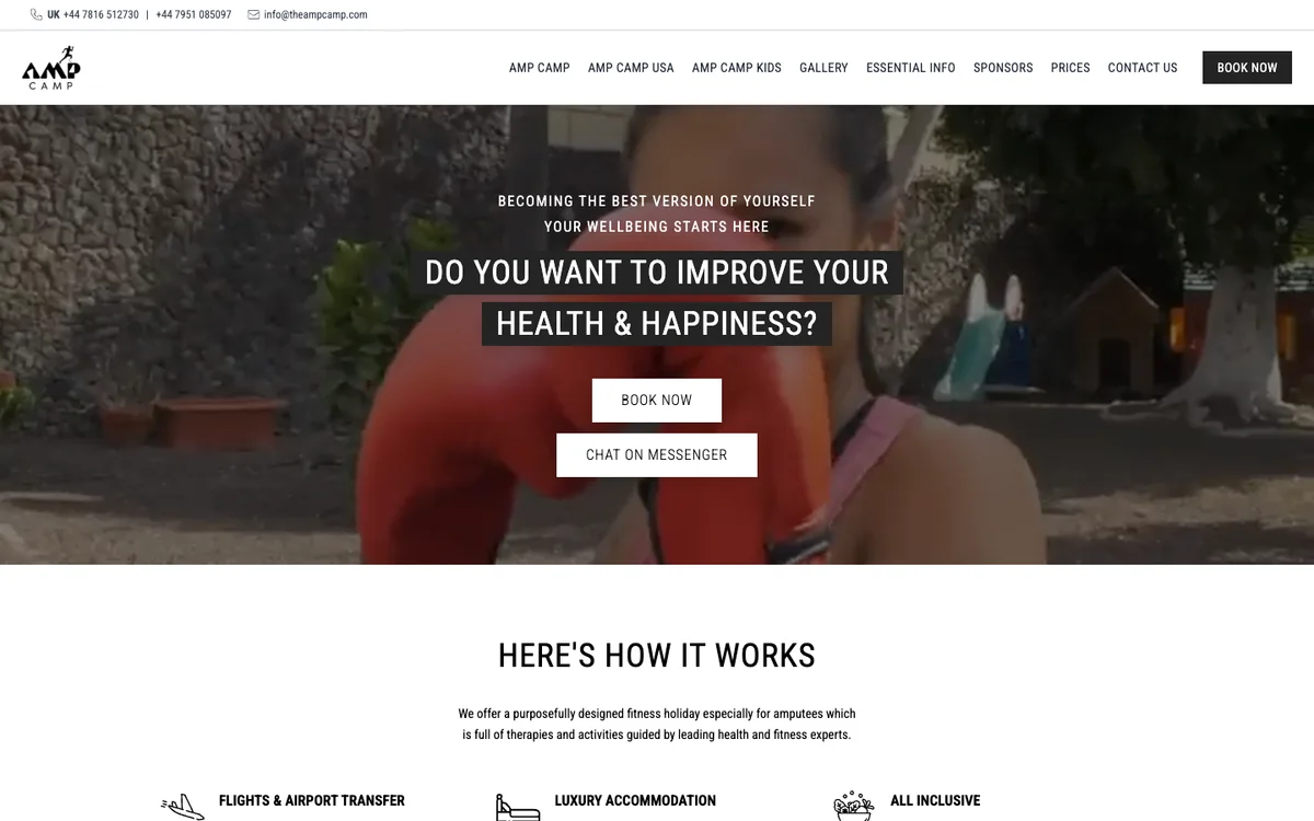 AMP Camp homepage design