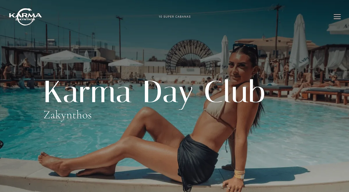 Karma Day Club website preview